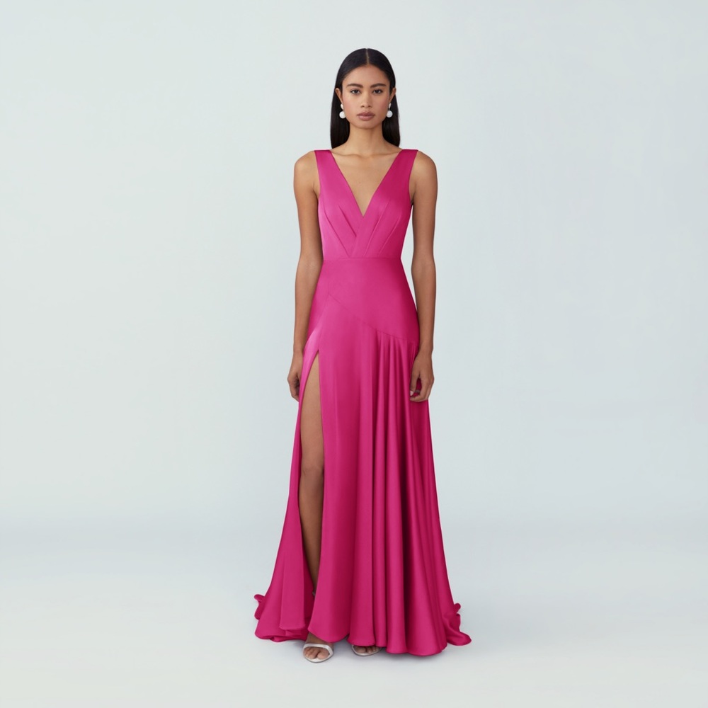 Fame and Partners x Free People Hot Pink Dress Gown size 4
